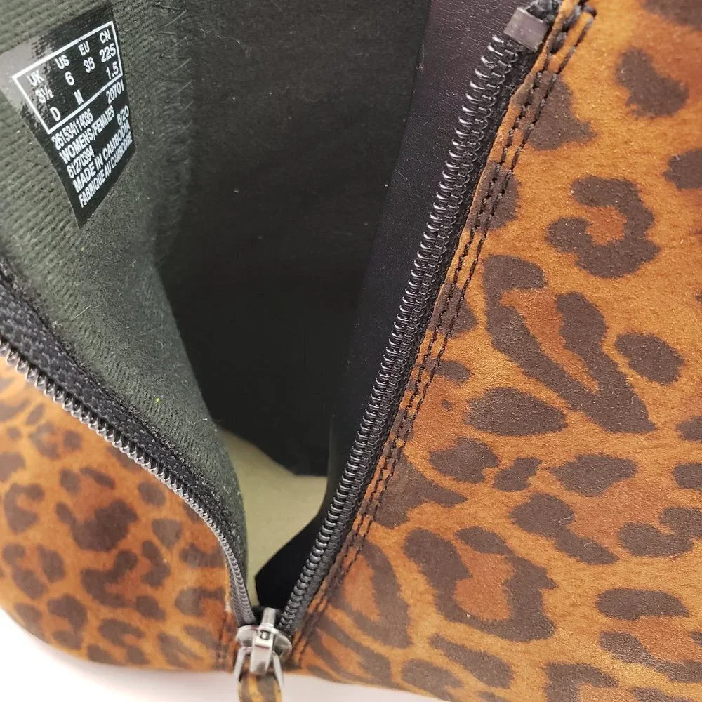 Collection By Clarks Marilyn Beth Leopard Booties